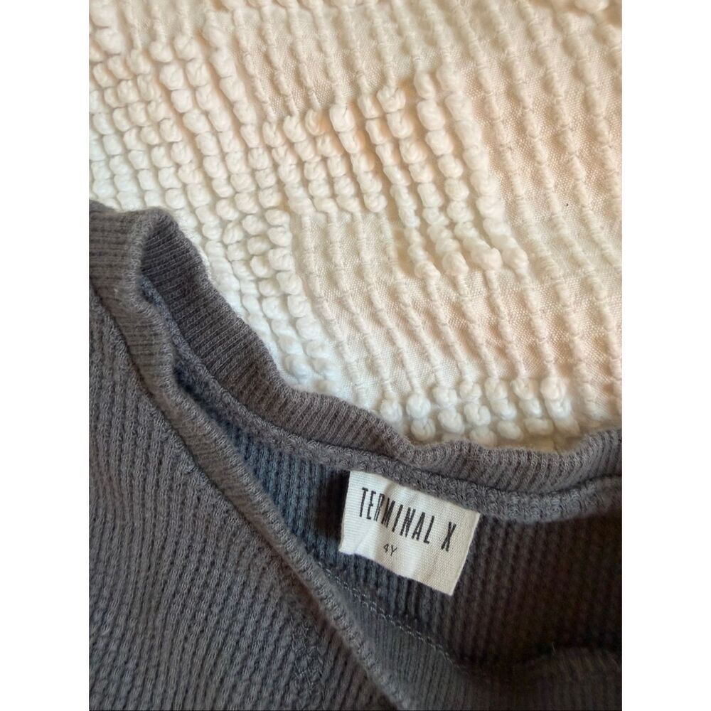 3pc Boys Size 4 Long Sleeve Bundle Zara Waffle - Picture 8 of 10